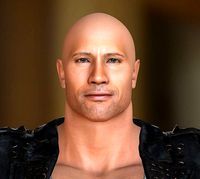 character design Dwayne Johnson the rock