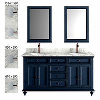 Keller Double Vanity for Undermount Sinks - Vintage Navy Blue