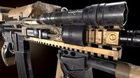 Daniel Defense MK18 GUN Low poly Game Ready 3D Model