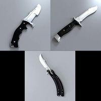 Three CSGO Knives Pack 1