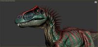 Allosaurus Dinosaur Rig and Animations