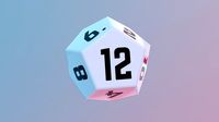 dice d12 game ready pbr