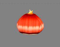 cartoon sprouted seeds - germinated eleocharis dulcis - chestnut