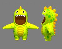 cartoon dinosaur costume