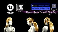 french braid ponytail wedd style v2 groom for ue4