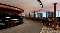 a buffet restaurant on board