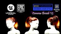 cornrow braids v3 styles groom for ue4