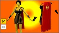 gladiator female dress