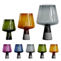 nordic glass cement table lamp 3 lamps 5 materials