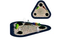 children playground with rope web