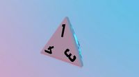 dice d4 game ready pbr