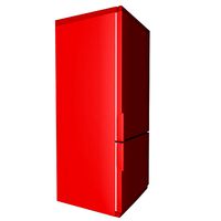 red fridge