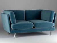 modern sofa with two types of materials