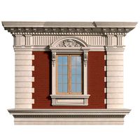classic facade with rusticated stone