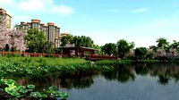 city lake view