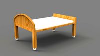 wooden cot