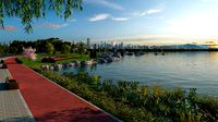 city lake view