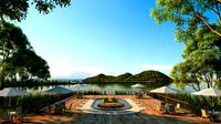 city lake view