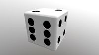 dice d6 game ready pbr