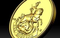 coin st george the victorious 3d