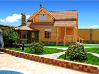 house with a bath