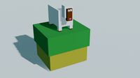 low-poly sheep low-poly