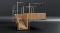 modern industrial stairs