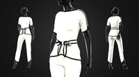 women blouse and pants set