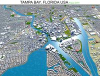 tampa bay city florida usa 90km