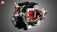 488 pista engine - v8 twin turbo engine