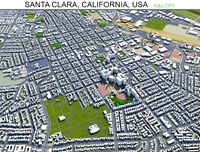 santa clara city california usa 20km