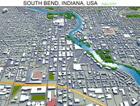 south bend city indiana usa 25km