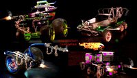 twisted metal vehicles big pack of 4