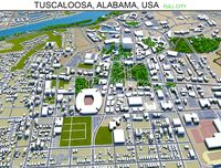 tuscaloosa city alabama usa 50km