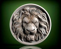 lion decor 3d relief for vectric and artcam applications