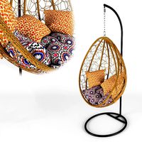 suspended swing wicker rattan