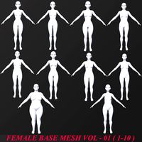 10 female base mesh volume-01
