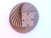 parametric wood clock