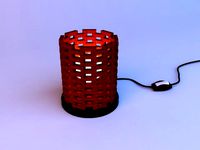 parametric wood lamp