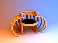 unusual wood chair