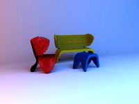 parametric set furniture
