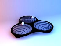 round wood parametric table