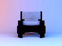 wood leather chair