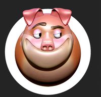 pig fridge magnet