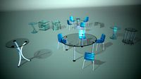 glass furniture