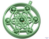 metatrons cube with 7 chakras