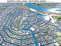 north holland city netherlands 150km