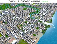 oakville city ontario canada 25km