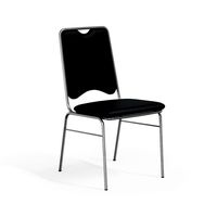 contract dining chair black leather