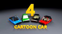 low poly cartoon car low-poly